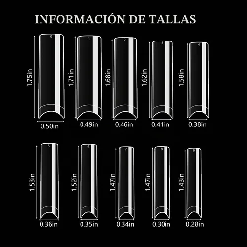 Vista 6 de Puntas de uñas cuadradas XXL planas sin curva C, media cubierta transparente, puntas de uñas rectas cuadradas cónicas planas para uñas acrílicas