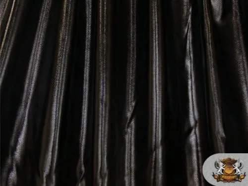 Vista 3 de 1 tela negra metálica de elastano de 60 pulgadas (vendida por yarda)