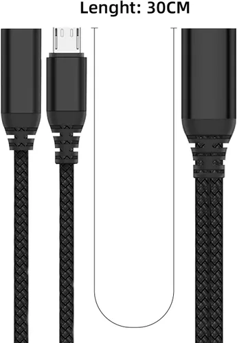 Vista 6 de AreMe Paquete de 2 adaptadores de cable OTG para Fire TV Stick 4K, cable micro USB a USB OTG para teléfono Android, tableta y más dispositivos host