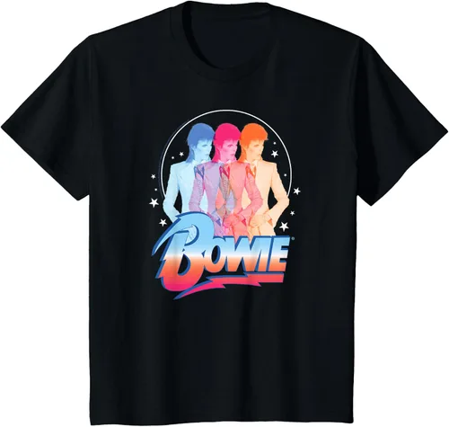 Vista 30 de David Bowie - Camiseta Bowie 3D, Negro