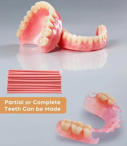 Vista 4 de Kit de material de prótesis para reparación de dientes perdidos o dientes falsos de prótesis completas de bricolaje