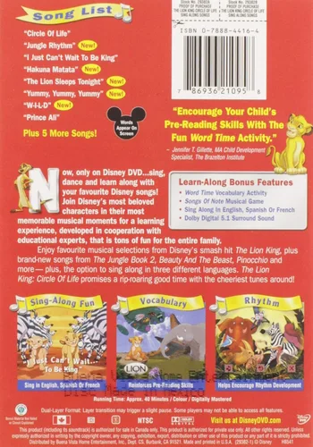 Vista 2 de Disney's Sing Along Songs - The Lion King Circle of Life