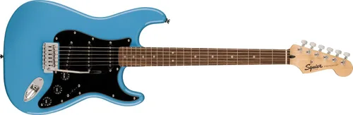 Vista 9 de Guitarra eléctrica Squire Sonic Stratocaster, Sunburst de 2 colores, diapasón de madera de arce, protector blanco