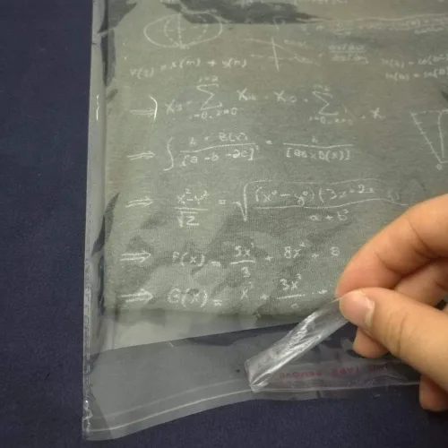 Vista 4 de Bolsas de celofán transparentes con cierre autoadhesivo, bolsas de plástico para embalaje de ropa, camisetas, folletos, impresiones, manualidades