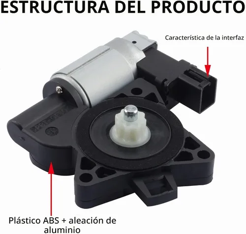 Vista 4 de Dasbecan Motor de elevación de ventana delantera izquierda y trasera derecha compatible con Mazda