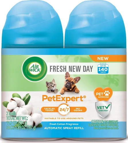 Vista 8 de Air Wick Recambio automático de ambientador en aerosol, 2 unidades, delicias de verano, neutralización de olores, aceites esenciales (paquete de 2)