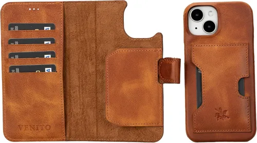 Vista 111 de Venito Florence - Funda de piel compatible con Samsung Galaxy S9, extra segura con bloqueo RFID, cartera desmontable para teléfono (gris decolorado)