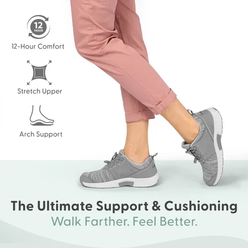 Vista 8 de Orthofeet Zapatillas ortopédicas de punto Francis sin ataduras para mujer