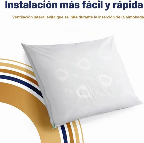 Vista 3 de CleanRest PRO Max - Protector de almohada impermeable, tamaño King, con cremallera (paquete de 1), a prueba de alérgenos y insectos de cama