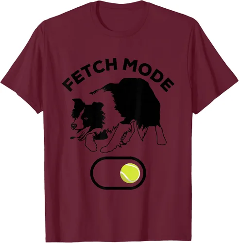 Vista 13 de Border Collie Stuff - Camiseta de pelota de tenis para hombre, Border Collie Fetch, Blanco Gris Oscuro