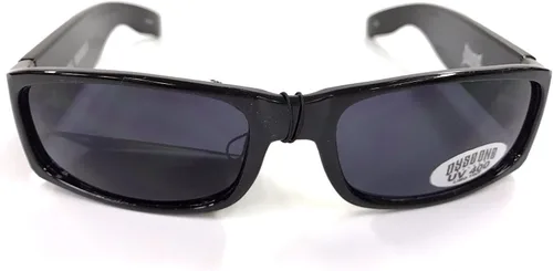 Vista 6 de Dyse One Sombras American Indian Arrow Negro Gafas De Sol California Lowrider Style, Marcos negros lente de tinte limusina negra.