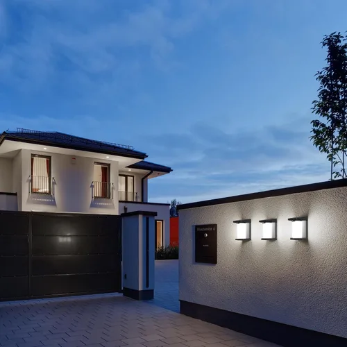 Vista 3 de Luces solares de movimiento para exteriores, 2 modos de iluminación, IP54 impermeable, encendido/apagado automático, inalámbrico, adecuado