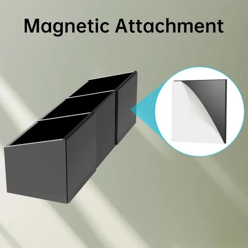 Vista 4 de NiHome Organizador magnético de bolsas de té para refrigerador, organizador de almacenamiento de bolsas de té acrílicas para refrigerador, soporte
