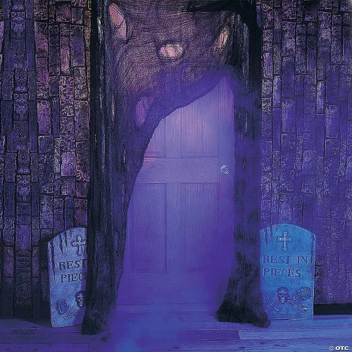Vista 2 de Trapo de terror Fun Express, 25/5554, de poliéster, grande, para Halloween, gris, Gris