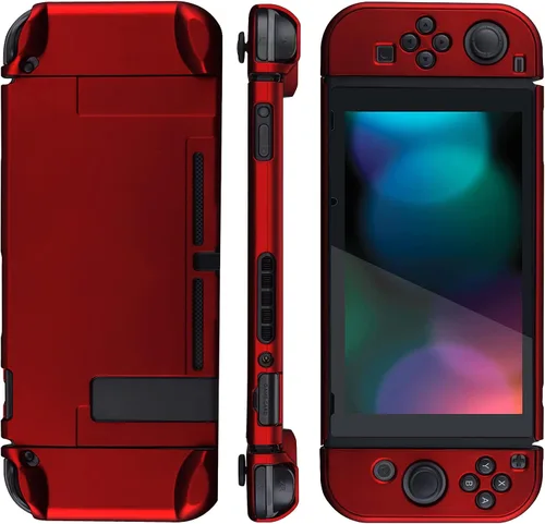 Vista 6 de eXtremeRate PlayVital - Carcasa trasera para consola Nintendo Switch, controlador de mano NS Joycon protector separable, carcasa dura, funda