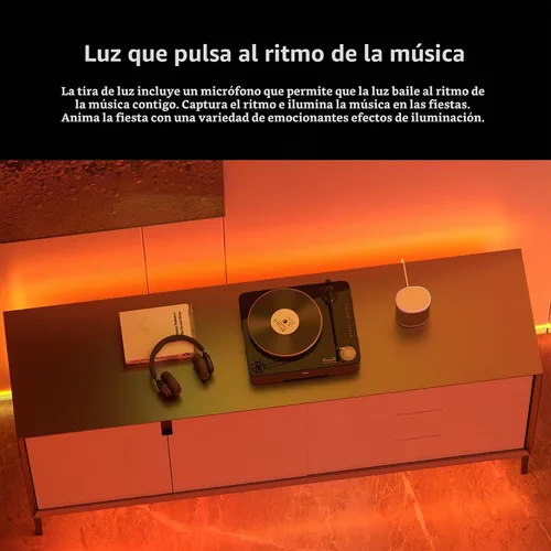 Vista 2 de Xiaomi Tira de luz inteligente (6.6 pies), compatible con Alexa, Google Assistant, aplicación Apple Homekit Home, compatible con WiFi