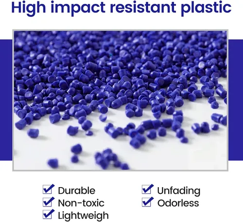 Vista 4 de Medarchitect - Oclusor oftálmico para ojos con 14 agujeros, color azul Plástico de alto impacto, limpieza reutilizable sin disolventes y diseño