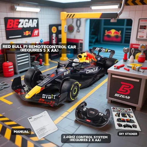 Vista 3 de BEZGAR F1 RedBull Auto a control remoto - Auto de juguete Rb18 con licencia oficial 1:12, 2.4GHz Race F1 Collection RC para niños, niñas y adultos