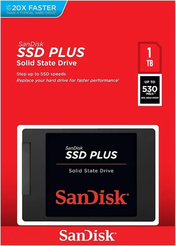 Vista 5 de SanDisk SSD PLUS 480GB SSD interno - SATA III 6 Gb/s, 2.5"/7mm, hasta 535 MB/s - SDSSDA-480G-G26