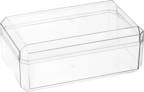 Vista 16 de Hammont Caja de acrílico – Cajas de regalo de fiesta – Cubo transparente con bordes redondeados para regalos, bodas, golosinas, dulces y accesorios