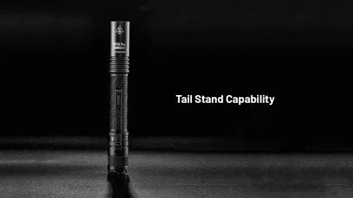 Vista 7 de Nitecore Linterna MT2A Pro EDC, 1000 lúmenes, haz de 279 yardas, recargable USB-C, compatibilidad de doble potencia, linterna delgada compacta e