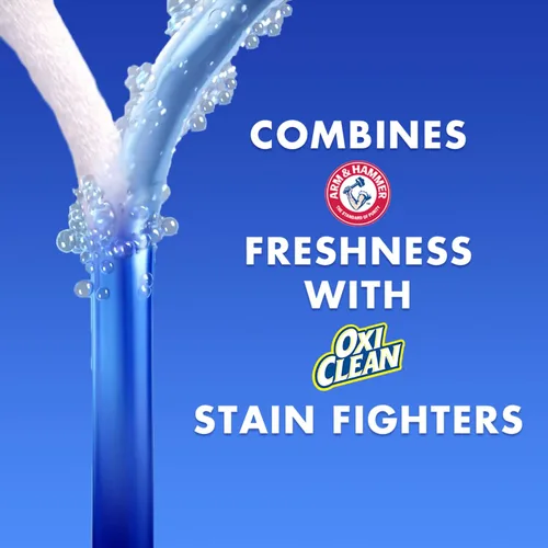Vista 3 de Arm & Hammer Detergente líquido para ropa Plus OxiClean, aroma fresco, 70 cargas