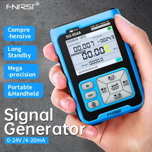 Vista 2 de SG-004A Generador de Señal Multifuncional 4-20mA 2.4" TFT Digital Analógico Voltaje de Corriente Ajustable Termopar Resistencia Calibrador de azul