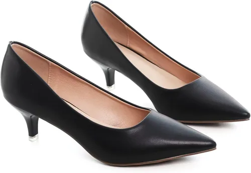 Vista 3 de Stunner Zapatos de tacón bajo con punta puntiaguda de moda clásica para mujer