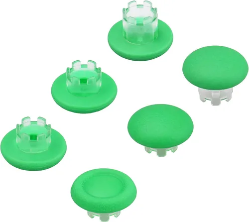 Vista 2 de 6 en 1 reemplazo de palancas de repuesto para controlador de borde PS5, tapas de joystick intercambiables verde claro para PS5 Edge Controller