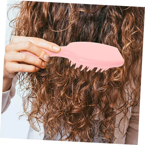 Vista 9 de Mikinona Cepillo de champú de mango largo, depurador de cuero cabelludo para cabello largo, masajeador de cabello, peine para caspa
