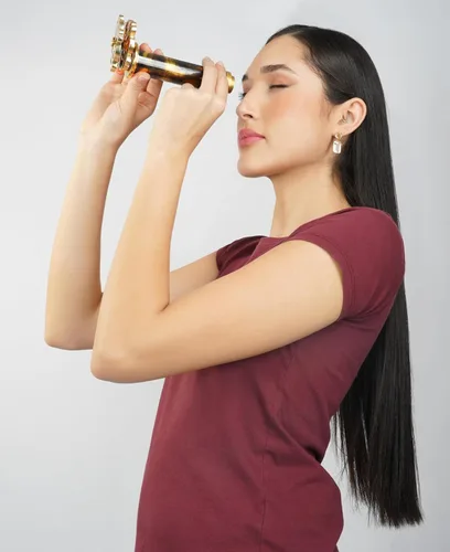 Vista 7 de Caleidoscopio de latón hecho a mano, estética vintage, lente de espejo 3D perfecto para amigos y familiares, regalo ideal para el día de San