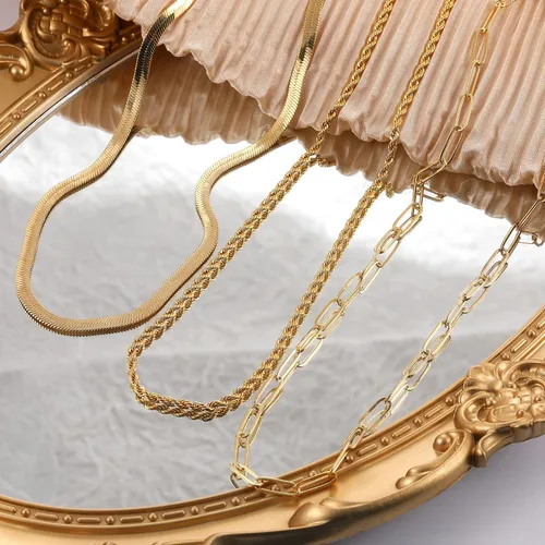 Vista 6 de CHESKY 14K GoldSilver Plated Snake Chain Necklace Herringbone Necklace Gold Choker Necklaces for Women Girl Gifts Jewelry 1.535MM(W) 14"16"(L)
