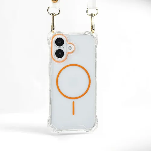 Vista 46 de Funda magnética para iPhone 13 Pro Max, con marco suave magnético transparente, parte trasera de PC, cubierta protectora contra golpes con cordón