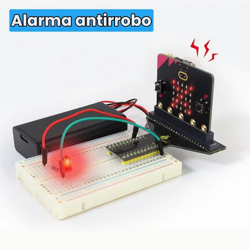 Vista 6 de KEYESTUDIO Micro:bit Kit básico de inicio para adolescentes y principiantes - Kit de aprendizaje electrónico con sensores, LED y tutoriales