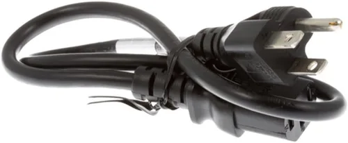 Vista 5 de Cable de alimentación de CA estándar, 15A/125V, 18 AWG, 5-15P a C13, (NEMA 5-15P a IEC-60320-C13) 2 pies