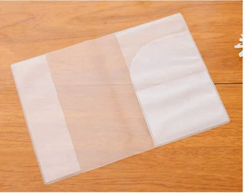 Vista 7 de Funda transparente transparente para pasaporte, organizador de tarjetas de identificación, protector de viaje (5 transparentes), Claro, Cartera