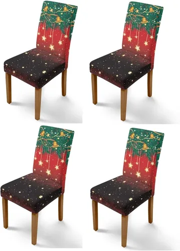 Vista 35 de Rnyleeg Juego de 1 fundas para sillas de comedor de Navidad, fundas para sillas de comedor, diseño étnico, diseño étnico, suave, lavable, para Arco