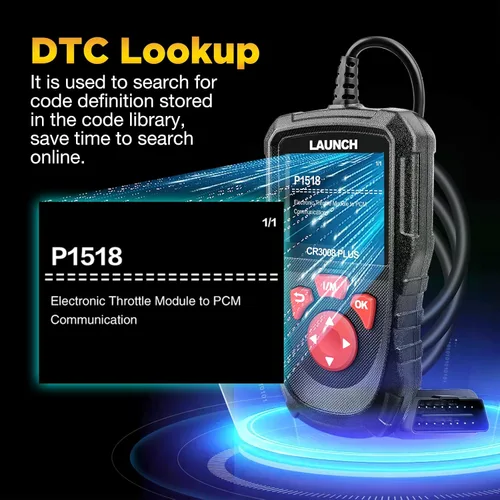 Vista 7 de LAUNCH Escáner Profesional OBD2 Herramienta de Diagnóstico CR3008 Plus, I/M de Una Tecla, Lector de Códigos con Actualización de por Vida, Lector