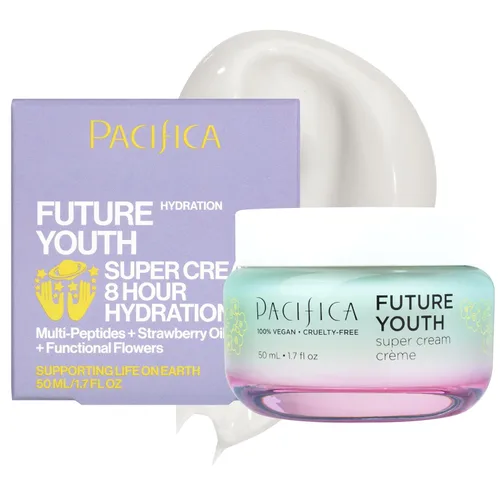 Vista 24 de Crema Facial Pacifica - Crema de Barrera de Ceramida Vegana con Niacinamida y Manteca de Karité - Hidratante Crema Facial Diaria Libre de Fragancia