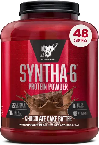 Vista 10 de BSN SYNTHA-6 - Proteína de suero en polvo, crema de piedra fría, sabor Remix de pastel de cumpleaños, caseína micelar, polvo aislado de proteína