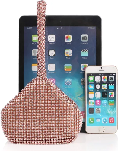 Vista 5 de Bolso de mano para mujer, diseño triangular, para boda, fiesta
