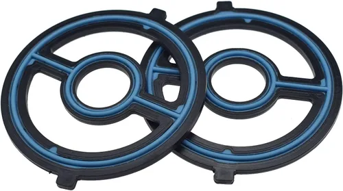 Vista 6 de Junta de enfriador de aceite de motor 2PCS para Mazda 3 5 MX-5 Miata CX-7 LF0214700