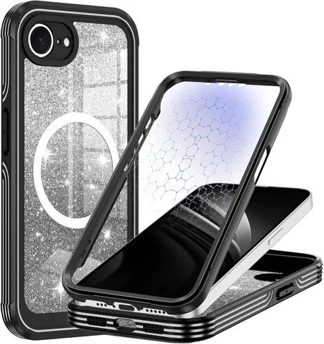 Vista 42 de Hekodonk Funda para iPhone 15 Pro Max, compatible con Magsafe [protector de pantalla de vidrio templado integrado y protección de lente de cámara]