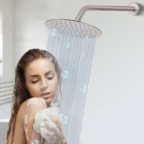 Vista 7 de Brazo de Extensión para Cabezal de Ducha, Extensor de Ducha con Salida de Agua - Reduce la Altura Existente, Extensión de Tubería de Ducha