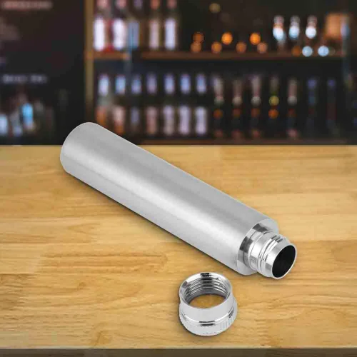 Vista 4 de TOPINCN Mini frasco de cadera, tubo de licor de bolsillo de acero