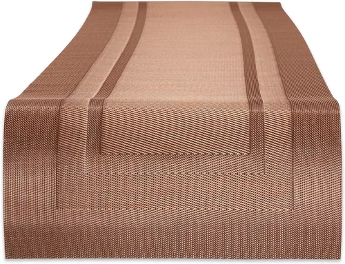 Vista 9 de DII PVC Tabletop Collection Woven Indoor / Outdoor - Juego de manteles individuales, 13x17.25, aguamarina, 6 piezas