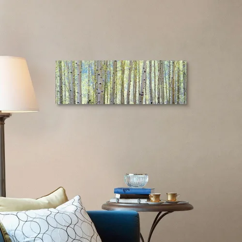Vista 4 de Lienzo decorativo para pared, diseño de árbol