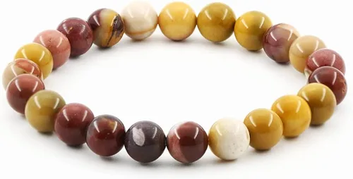 Vista 21 de Clearain Pulsera de Gemas Naturales 8 mm con Cuentas Redondas de Chakra, Cristal de Energía para Reiki, Curación Elástica y Elástica de 7 Pulgadas