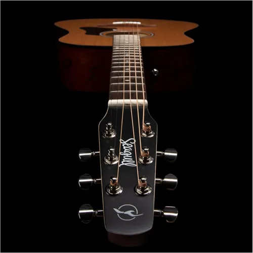Vista 9 de Seagull S6 Cedar - Guitarra acústica delgada original, diapasón de palisandro, SEMI brillante natural