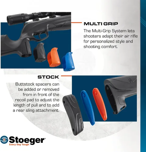 Vista 3 de Stoeger S8000-E TAC Break Barrel Pellet Air Rifle